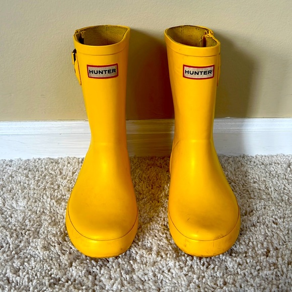 Hunter Other - Hunter Boots Matte Sunshine Yellow Rain Boot Size 12 US - 11UK